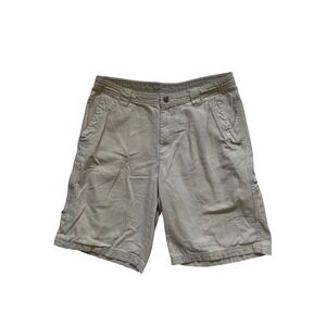 Columbia Khaki Cargo Shorts Mens 34 Omni-Shield Hiking Outdoor Utility